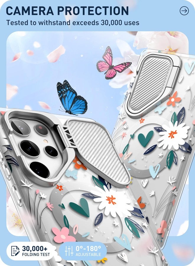 آي-بلاسون جراب i-Blason Cosmo لهاتف سامسونج جالاكسي S24 ألترا مع غطاء للكاميرا وحامل، [يدعم MagSafe] جراب أنيق يغطي الهاتف بالكامل بزاوية 360 درجة مع واقي شاشة وحامل مغناطيسي لهاتف S24 ألترا، لون طلاء - Image 2